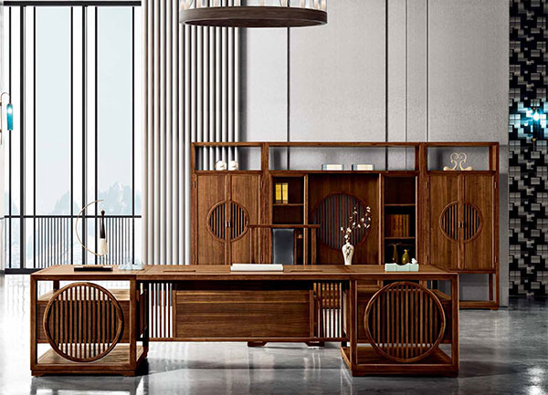 2019妖精网站免费观看新款實木總裁大班台-圓意係列