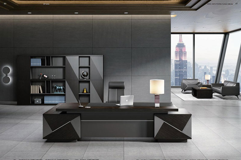 簡藝係列 - 時尚定製老板經理辦公室膠板大班台