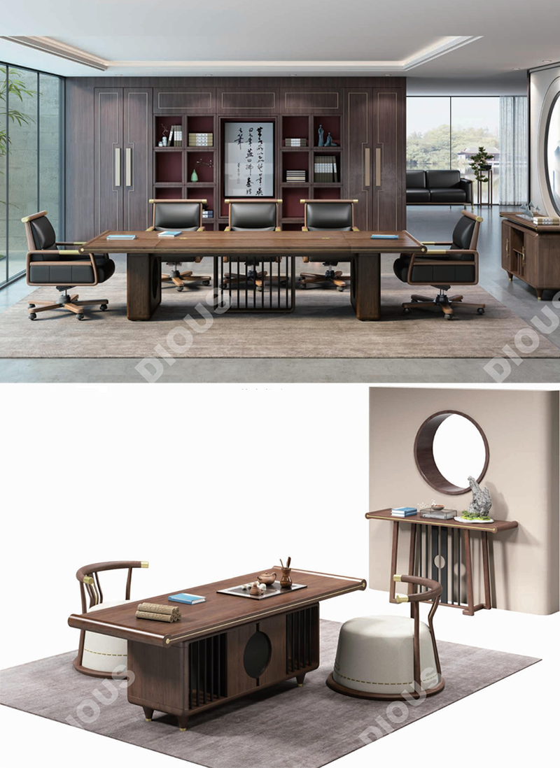 行雲係列板木老板桌 行雲係列板木老板桌