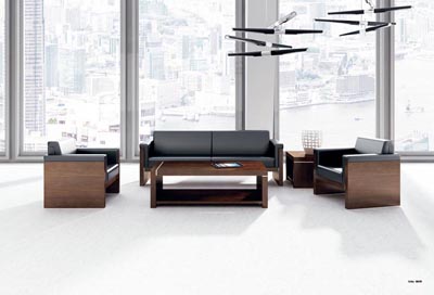 黑橡木皮中纖板簡約風格沙發套裝DA8061 黑橡木皮中纖板簡約風格沙發套裝DA8061