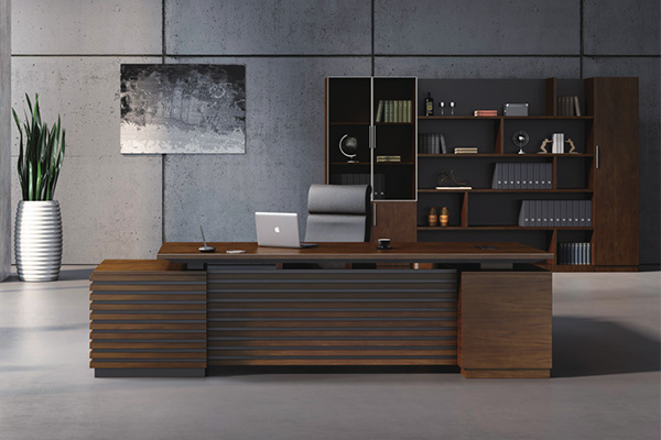 事業單位經理兩米八以上胡桃木皮大班台EDE-01D28 事業單位經理兩米八以上胡桃木皮大班台EDE-01D28