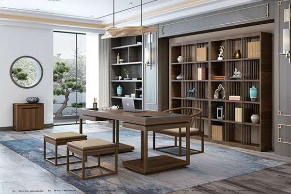 妖精网站免费观看家具半木係列 - 原木色老板經理辦公室班台